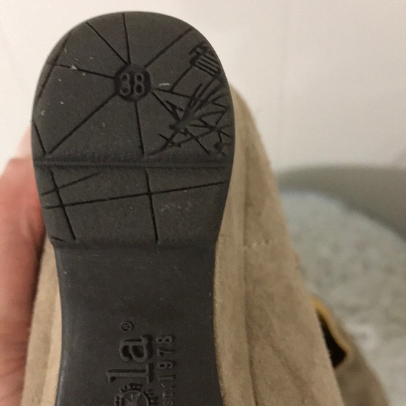 Anthro/Bussola Wedge Suede Bootie with Velvet Lace - Picture 7 of 7